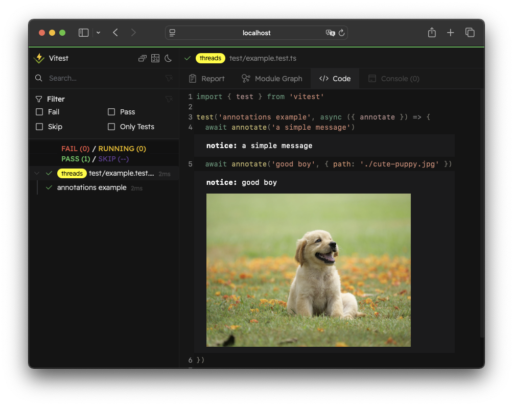 Vitest UI